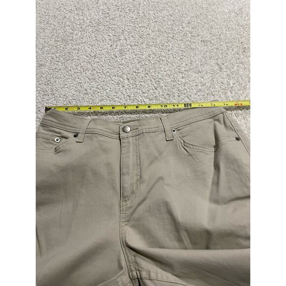 Denim & Company Women's 12 Khaki Pants High Rise Bootcut Elastic Waist Zip Fly - Picture 6 of 10